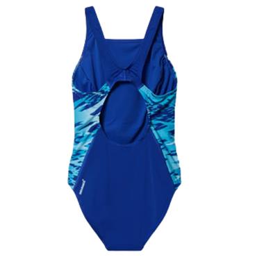 SPEEDO WOMENS HYPERBOOM MUSCLEBACK SWIMSUIT - BLUE