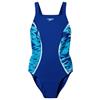 SPEEDO WOMENS HYPERBOOM MUSCLEBACK SWIMSUIT - BLUE