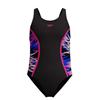 SPEEDO GIRLS HYPERBOOM SPLICE MUSCLEBACK SWIMSUIT - Black/Pink