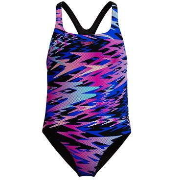 SPEEDO KIDS HYPERBOOM PRINT MEDALIST SWIMSUIT - Multi