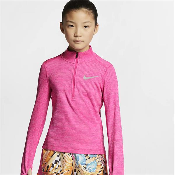 girls nike half zip top