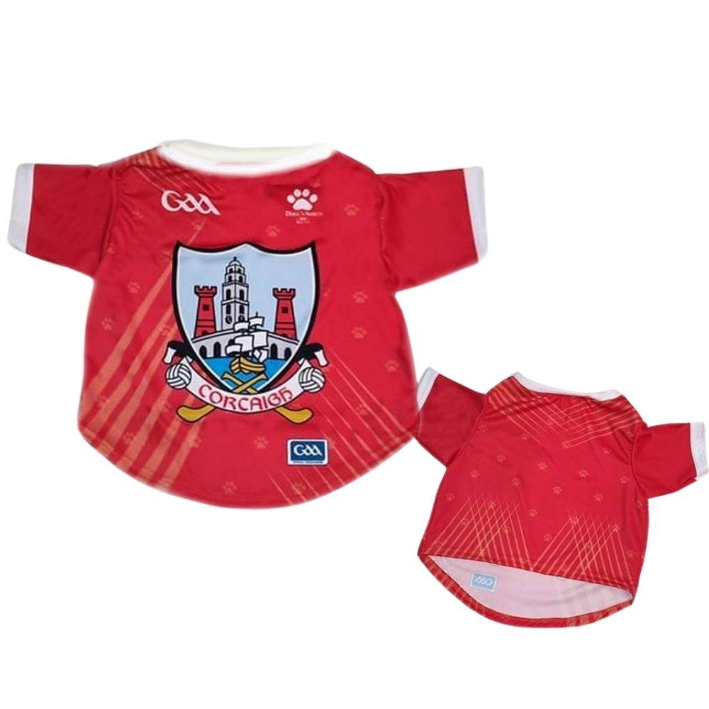 Dougs World Cork GAA Dog Jersey Red Michael Murphy Sports Donegal