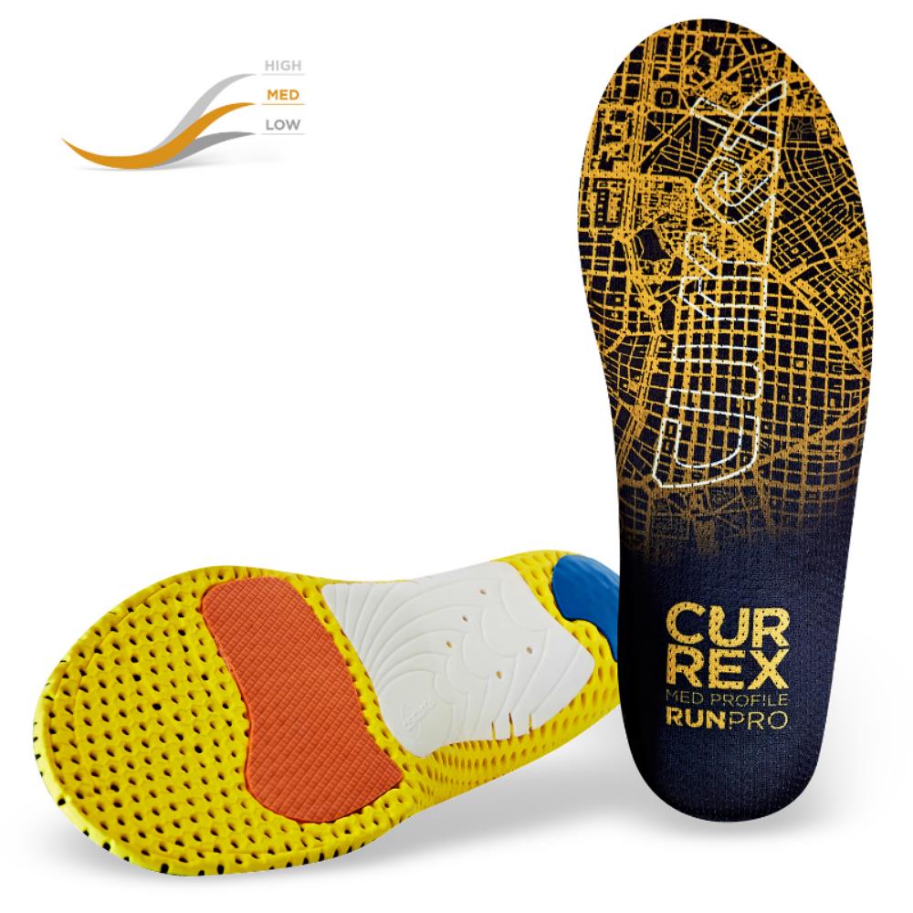 Currex RunPro Medium Profile Insoles Yellow Michael Murphy Sports