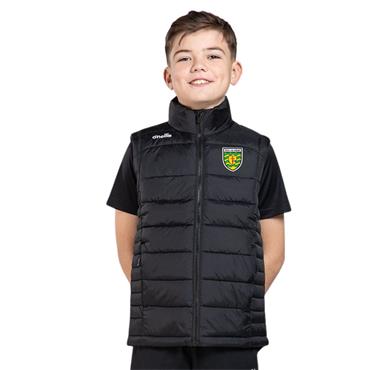 ONEILLS KIDS DONEGAL GAA ANDY 069 PADDED GILET - BLACK
