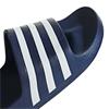 Adidas Mens Adilette Aqua Sliders - Navy/White