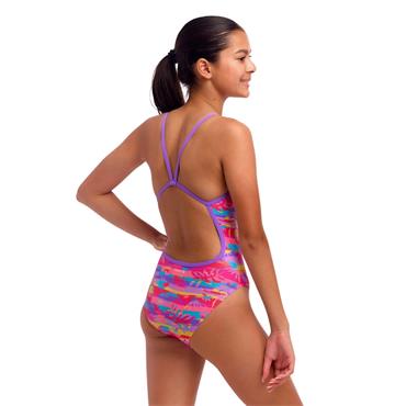 FUNKITA GIRLS SINGLE STRAP ONE PIECE LEAVE IN - Multi