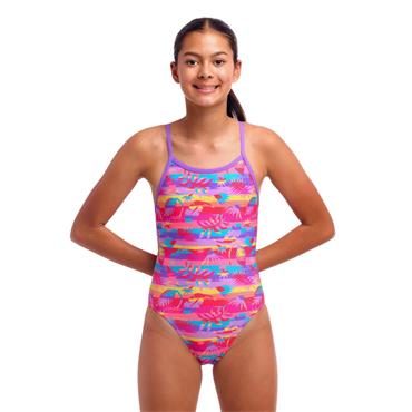 FUNKITA GIRLS SINGLE STRAP ONE PIECE LEAVE IN - Multi