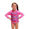 FUNKITA TODDLER GIRLS ZIPPY RASHIE & BRIEF LEAVE IN - Pink