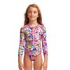 FUNKITA GIRLS SUN COVER ONE PIECE | GARDEN PARTY - Pink