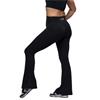FitPink Womens High Waisted Flared Leggings | Long - BLACK