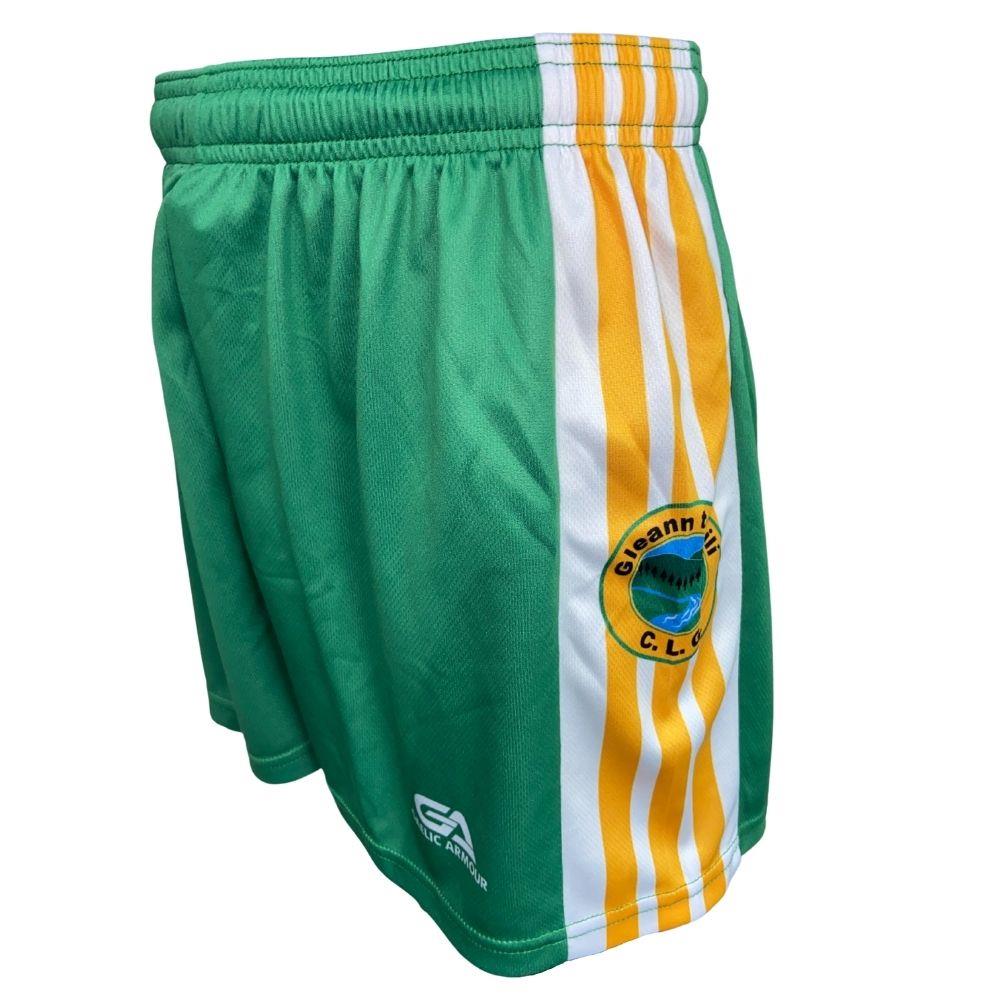 Gaelic Armour Kids Glenswilly GAA Shorts GREEN Michael Murphy Sports Donegal ireland