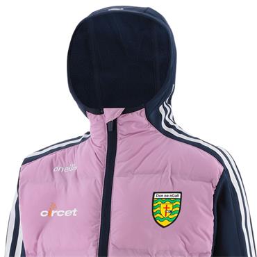 O' Neills Girls Donegal Hydra 075 Hood Padded Jacket - Pink