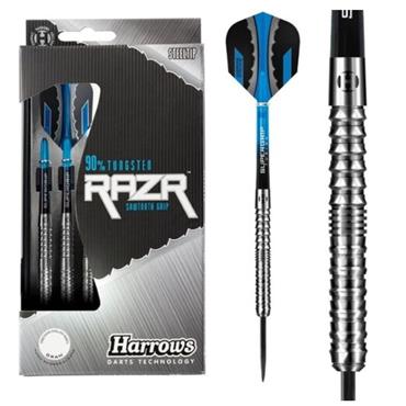 Harrows 90% Tungsten Razr Sawtooth Grip Darts - Silver