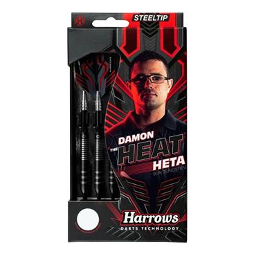 Harrows Damon Heta Natural Quick Point 90% Steel Tip Dart - Black/Red