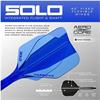 Harrows Darts Solo No.6 Integrated Flights and Shaft - BLUE