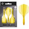 Harrows Darts Solo No.6 Integrated Flights and Shaft - Yellow