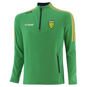 O' Neills Adults Donegal Hydra 184 Brush Half- Zip Top Pockets - GREEN