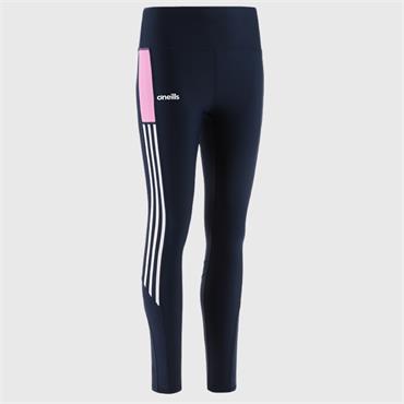 O' Neills Womens Donegal Hydra 040 Full Length Leggings - Marine/ Pink