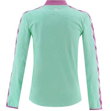 O' Neills Girls Donegal Imperium 184 Brushed Half- Zip Top - GREEN