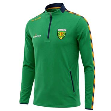 O' Neills Kids Donegal Imperium 184 Brused Half- Zip Top - GREEN