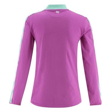 O' Neills Ladies Donegal Imperium 184 Brush Half- Zip Top - Purple