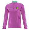 O' Neills Ladies Donegal Imperium 184 Brush Half- Zip Top - Purple