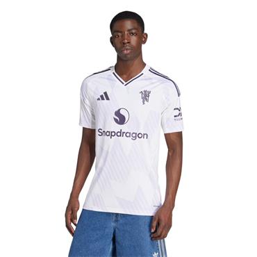 Adidas Adults Manchester United 2025/26 Away Jersey - WHITE