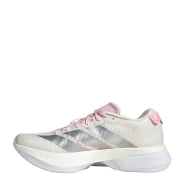 ADIZERO WOMENS BOSTON 13 RUNNING SHOE - White/Pink