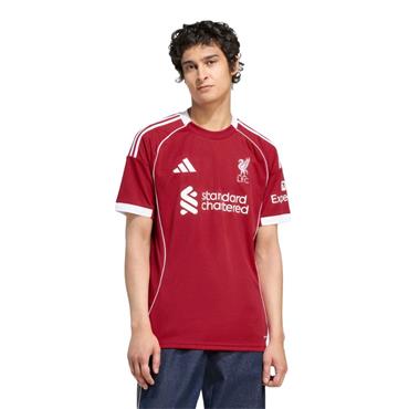 Adidas Adults Liverpool FC 2025/26 Home Jersey - Red