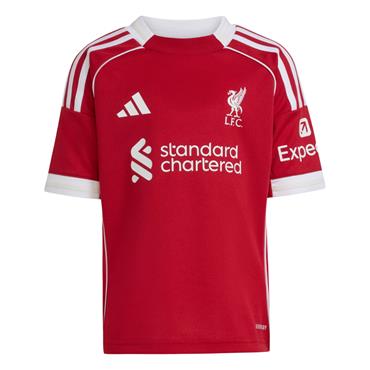 ADIDAS LIVERPOOL OFFICAL 25/26 KIDS FULL KIT - Red