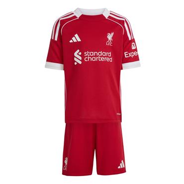 ADIDAS LIVERPOOL OFFICAL 25/26 KIDS FULL KIT - Red
