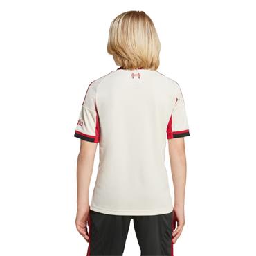 Adidas Kids Liverpool FC 2025/26 Away Jersey - WHITE