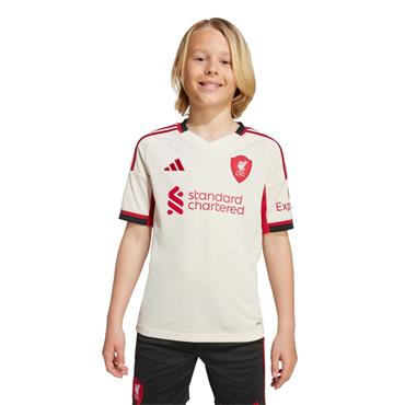 Adidas Kids Liverpool FC 2025/26 Away Jersey - WHITE
