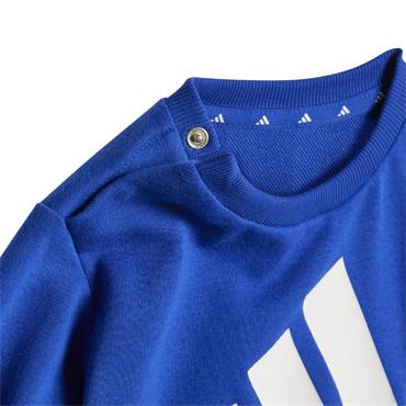 ADIDAS INFANT ESSENTIALS JOGGERS SET - Blue/White