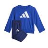 ADIDAS INFANT ESSENTIALS JOGGERS SET - Blue/White