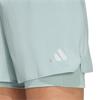 Adidas Womens Running Essentials 2 In 1 Shorts - GREEN
