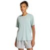 ADIDAS LADIES RUN ESSENTIAL T-SHIRT - GREEN