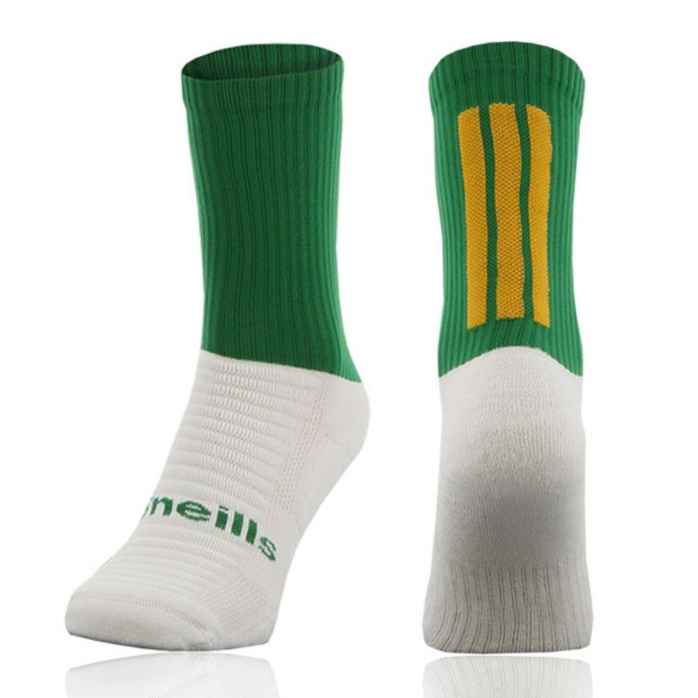 O'Neills Koolite Midi Socks GAA Socks GREEN & AMBER Michael Murphy Sports Donegal