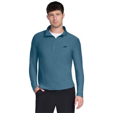 Skechers Mens Go Dri All Day 1/4 Zip - GREEN