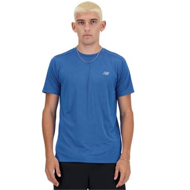 New Balance Mens Sports Essentials T- Shirt - BLUE