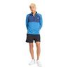 New Balance Mens Athletics Heat Grid Half- Zip - BLUE