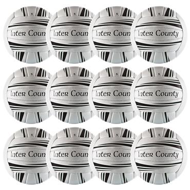 O'Neills Intercounty Football Pack of 12 - White