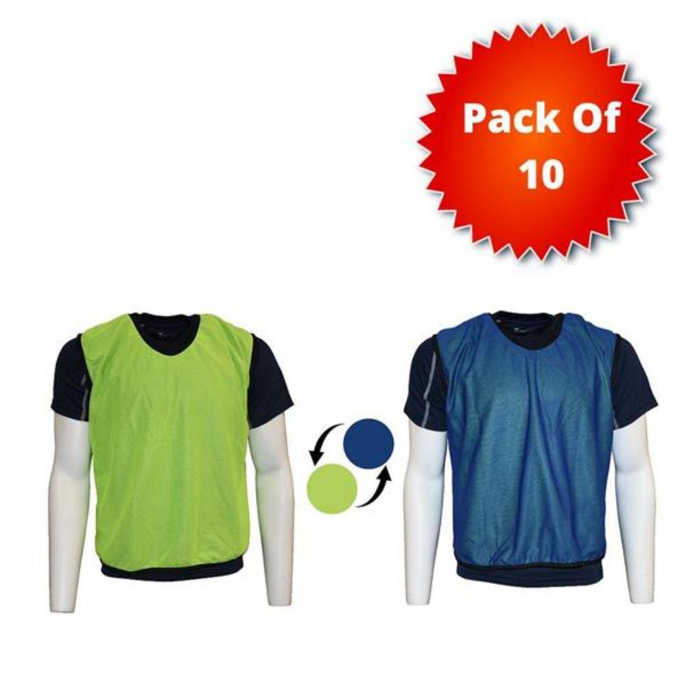 Precision Reversible Mesh Training Bib YELLOW / BLUE 10 PACK