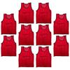 Sportech Mesh Training Bib 10 Pack - Red