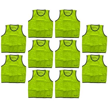 Sportech Mesh Training Bib 10 Pack - Yellow