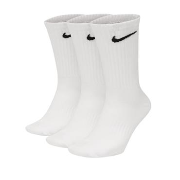 Nike Unisex Everyday Lightweight Training Crew Socks - White