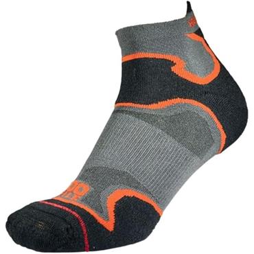1000 MILE MENS FUSION SOCKLET - Black/Grey