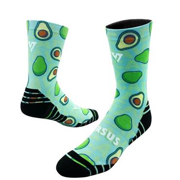 VERSUS AVOCADO ACTIVE CREW RUNNING SOCKS - GREEN