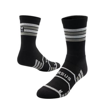 Versus Panther Trail Run Crew Running Socks - BLACK