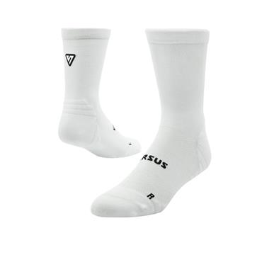 VERSUS Classic Active Crew Tab RUNNING Socks - White